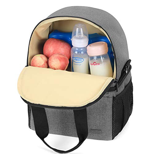 Purple Breast Milk Bottles and More Cooler Bag Bag Only Teamoy Breast Pump Bag Tote with Cooler Compartment for Breast Pump Double Layer Pumping Bag for Working Moms