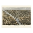 thumbnail image 6 of 1868 Grand Rapids Michigan Map - Vintage Grand Rapids Wall Art - Old Map of Grand Rapids MI Poster - Historic Bird's Eye View of Grand Rapids Michigan Map Poster, 6 of 8