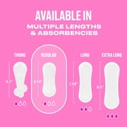 (4 pack) Carefree Panty Liners, Regular, Unscented (148 Count)
