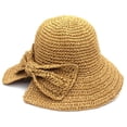 thumbnail image 5 of SikaFu Lafite Straw Hat Bow, Sun Hat Ms. Summer Outdoor Sunflow Grand Follow Hat Fashionable Elegant Hat, 5 of 9