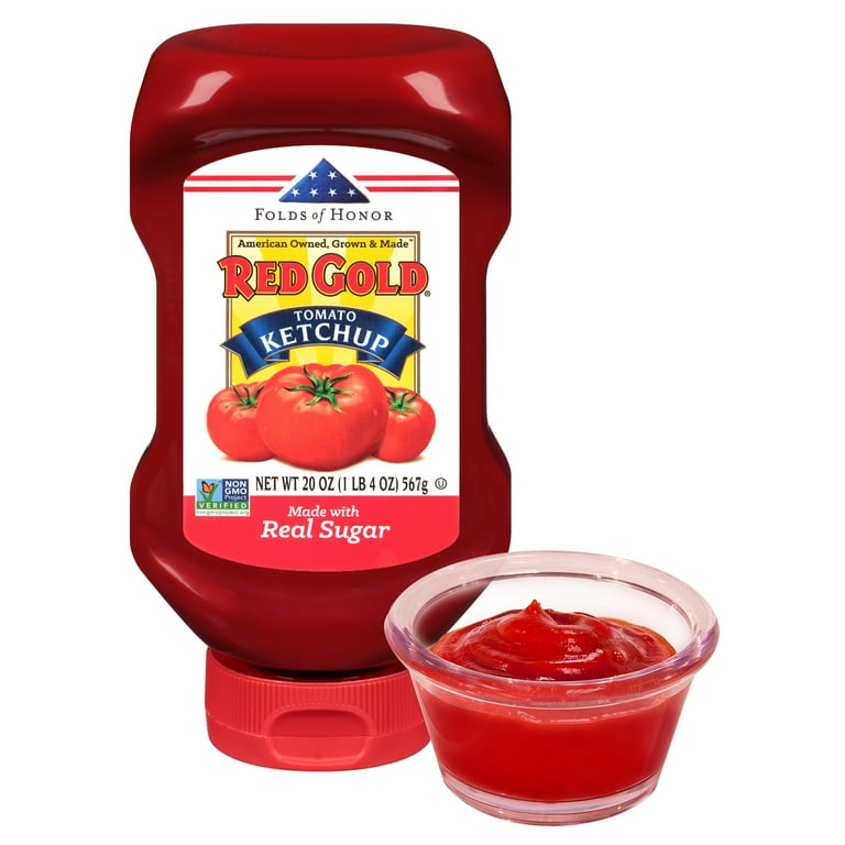 Red Gold Made with Real Sugar Ketchup, 20 oz Bottle 
