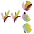 thumbnail image 4 of 2 piezas de varita para gatos, reemplazo para interacción con mascotas, accesorios de recarga para varita de gato con plumas esponjosas, 4 of 7
