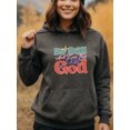 thumbnail image 2 of Christian Faith Hoodie for Men Women, Faith Pullover Hooded Sweatshirt, Cozy Cotton Poly Blend, Inspirational Casual Outfit, 2 of 5