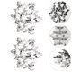 thumbnail image 4 of EeaseMX 2pcs cocina de copo de nieve forma de galleta para hornear molde de acero inoxidable acero inoxidable, 4 of 7
