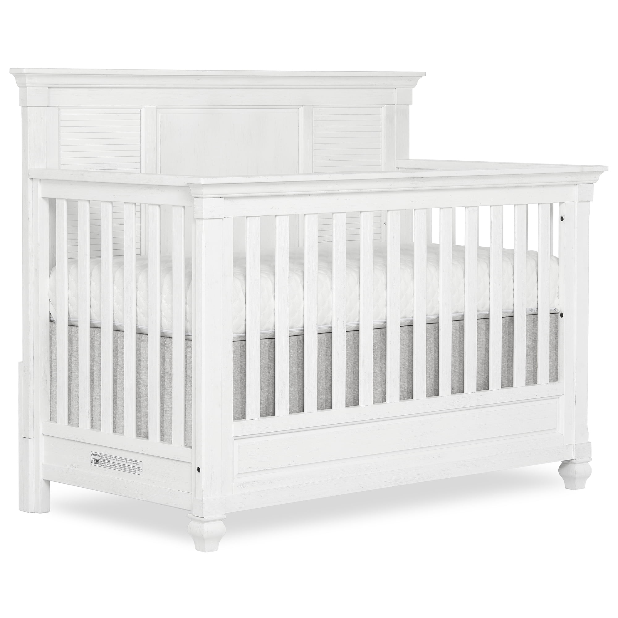 Evolur Signature Cape May 5-in-1 Full Panel Convertible Crib, White