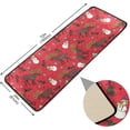 thumbnail image 2 of Kitchen Rugs and Mats Non-Skid Washable Runner Rugs Festive Pattern Christmas Deer Snowman Long 72x24 inch for Floor Cushioned Hallway Entryway Indoor 2x6, 2 of 7