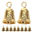 thumbnail image 1 of 10pcs mini jingle bell bank bells estilo vintage campanas doradas joyas fabricantes amuletos de viento adornos de árbol de manualidades de campana decorativa de campana decorativa, 1 of 4