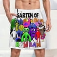 thumbnail image 2 of Garten of Banban Men's Short Pajama Pants Soft Trendy Sleep Shorts Breathable Ice Silk Lounge Shorts 5XL, 2 of 8