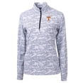 thumbnail image 2 of Women's Cutter & Buck Charcoal Tennessee Volunteers Traverse Camo Quarter-Zip Pullover Top, 2 of 3