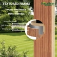 thumbnail image 4 of GAZEBETER 12x20ft Double Roof Hardtop Gazebo, Aluminum/Steel Frame with Privacy Curtains, Brown, 4 of 8