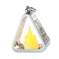 thumbnail image 1 of Lámpara de noche, luz suave, decoración de habitación, pequeño regalo, lámpara de mesa triangular, adorno para interiores, oficina, chimenea, plata, 1 of 8