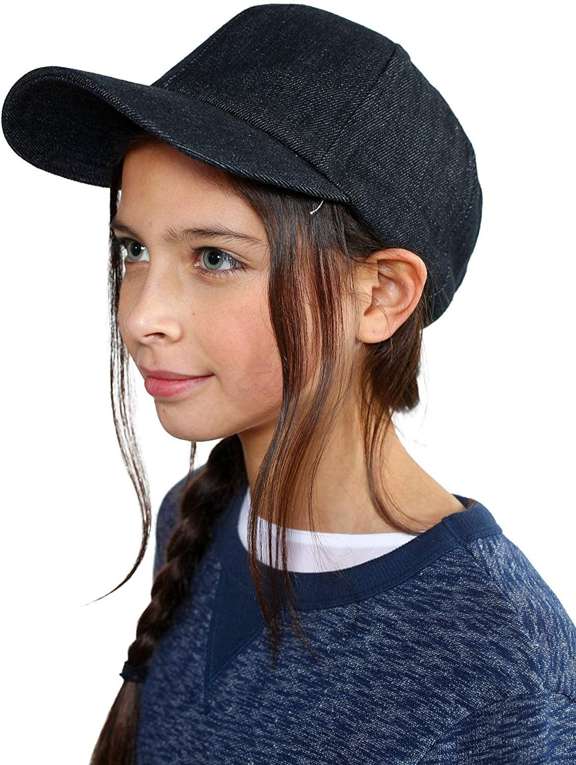 Black Weighted Baseball Hat Denim Hat with Weights for Kids with