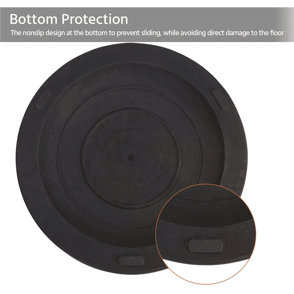 Renwick Patio Market Umbrella Base with Water-Resistant Coating, Black
