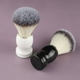 thumbnail image 4 of Men's soft hair facial brush old-fashioned manual shaving brush shaving soap cream foam brush barber shop beard brush-black+black-shaving brush+shelf, 4 of 4