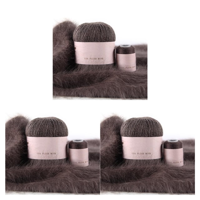 Monstrate 50g 20g Juego de bolas de hilo de tejer Gorro Calcetines Kit de hilo de ganchillo Línea tejida a mano Suministros de tejido Gris Type1 NO1