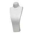 thumbnail image 2 of Segolike Necklace Bust Display Stand Jewelry Display Holder Photo Prop, PU Leather Selling Storage Rack Shop Necklace Mannequin Holder 18.5cmx10cmx40cm, 2 of 8