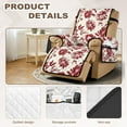 thumbnail image 3 of TSOVTHRID Vintage Floral White Print Recliner Slipcovers Non Slip Lazyboy Recliner Chair Cover Soft Reclining Sofa Slipcovers with Storage Pocket Furniture Protector Cover for Living Room, 3 of 7