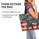 thumbnail image 2 of Balery Vintage American Flag Elephant Bolsa Tote Estilo Estético con Cremalleras, Bolsa de Hombro, Bolsa de Compras Grande y Plegable, 2 of 8