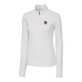 thumbnail image 2 of Women's Cutter & Buck White LSU Tigers Traverse Stretch Quarter-Zip Pullover Top, 2 of 3