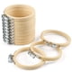 thumbnail image 1 of Juego de 12 anillos ajustables de madera Embroidery Hoops Caydo, 8 cm, 1 of 6