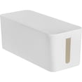 thumbnail image 2 of HUGFEGWE 12 Inch/10 Inch Cable Management Box Large Plastic Cord Organizer Box for Desk Portable Cable Box Organizer White Waterproof Extension Cord Box Hider White L CJB91-133765, 2 of 8
