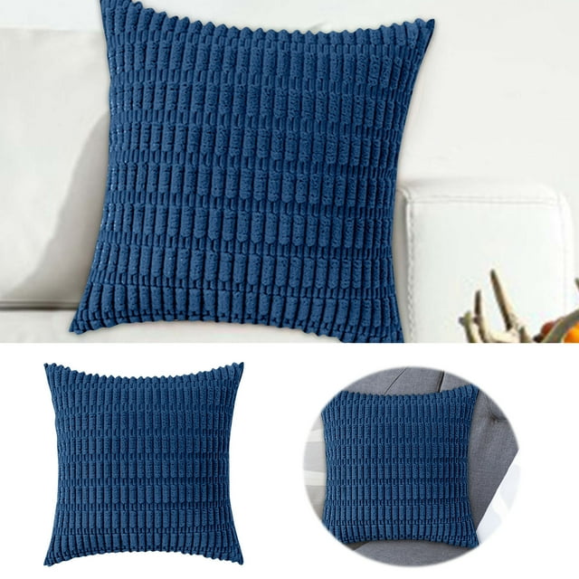 Fundas de cojín de pana de 45 x 45 cm, doble cara, poliéster suave, con cremallera, para sofá, dormitorio y decoración del hogar
