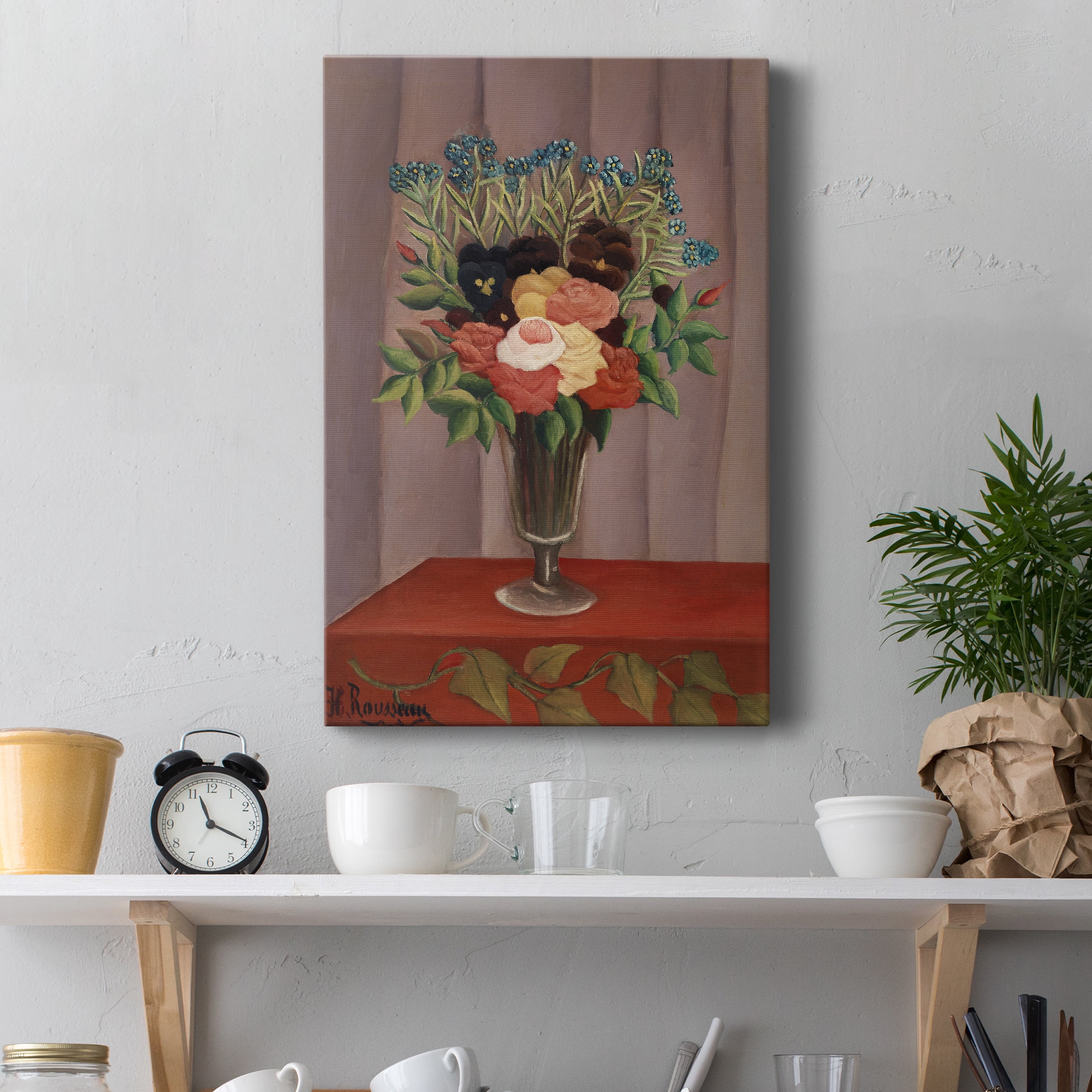 Bouquet of Flowers (Bouquet de fleurs) Premium Gallery Wrapped Canvas - Ready to Hang - 8 x 12