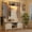 White+Mirror, variant on ChVans 79" Hall Tree with Mirror, LED Farmhouse Hall Tree with Bench and Shoe Storage, Hallway Tree with Sliding Barn Door, 12 Hooks, Umbrella Holder, Coat Rack for Entrance Entryway Mudroom, Brown