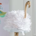 thumbnail image 2 of 30.5" Gold with White Feathers Flamingo Table Lamp, 2 of 3