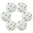 thumbnail image 3 of 15.4inch Round Placemats, DIY Printing Design, Suitable for Kitchen, Table Party Decoration An Abstract Pattern, 3 of 7