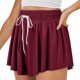 thumbnail image 1 of Gibobby Shorts Gym Mujer Pantalones cortos bicicleta de Yoga, falda, pijama cómodo, pantalones cortos para correr, entrenamiento para el sudor, pantalones cortos de Yoga fluid(Vino, XXL), 1 of 5