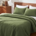 thumbnail image 4 of Sleep Zone Ultrasonic Medallion Quilt Set Twin, Soft Lightweight Bedspread, All-Season Coverlet (Loden Green, Twin), 4 of 8