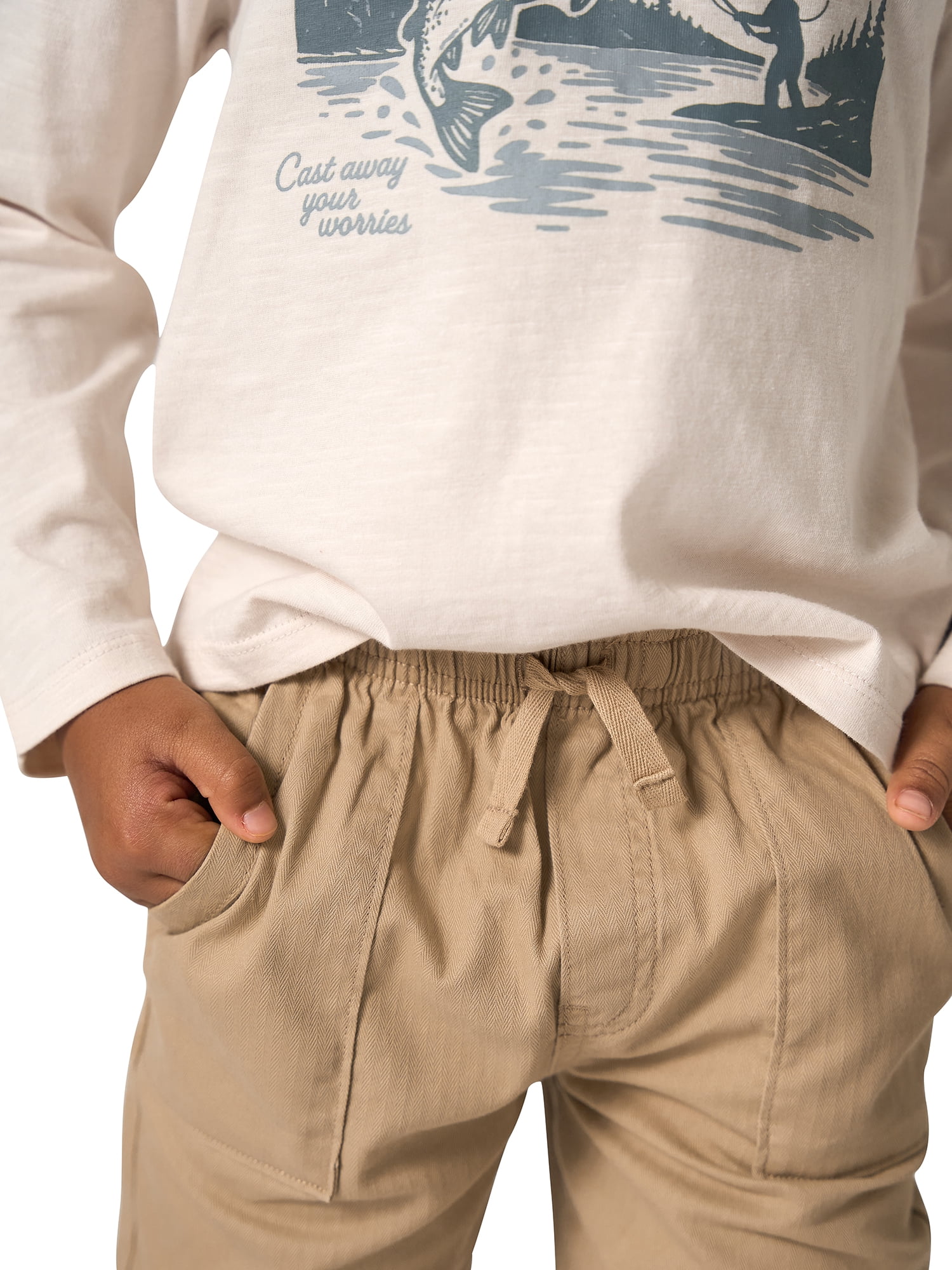 Modern Moments by Gerber Toddler Boy Graphic Tee Top and Joggers Outfit Set, Sizes 12 Months - 5T