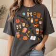 thumbnail image 4 of Pumpkins Coffee and Lesson Plans Teacher T-Shirt, Cute Fall Classroom Graphic Tee, Cozy Autumn School Shirt, Comfort Colors Gift for Teachers - Pepper, 2XL, 4 of 5