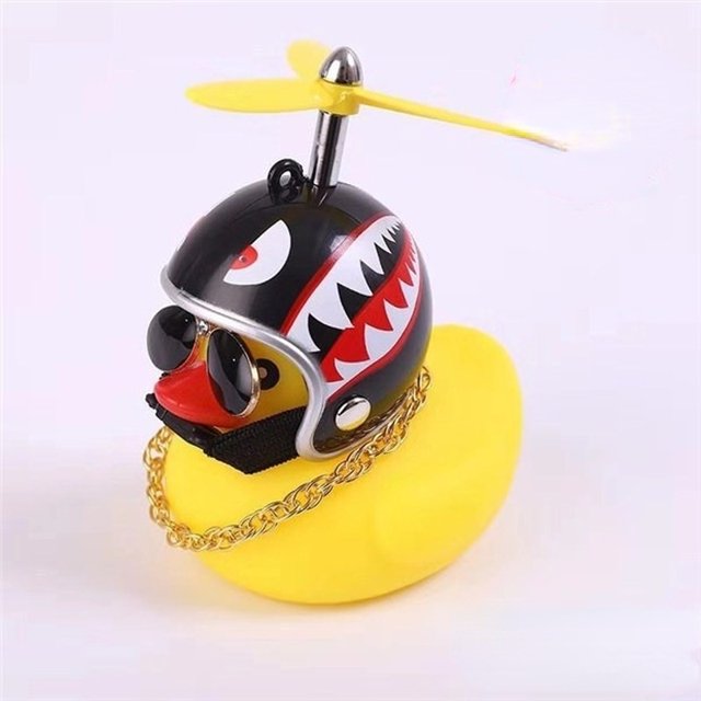 Accesorios De Automóvil Suministros Pato Juguetes Bicicleta De Goma Amarillo La Motocicleta huangjie unisex