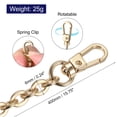 thumbnail image 2 of Monedero Cadena Correa, 16x0.24 Plano Cadena Correa Bolso Cadenas Accesorios Monedero Correas Hombro Cruzado Cuerpo Repuesto Correa (Dorado Tono), 2 of 5
