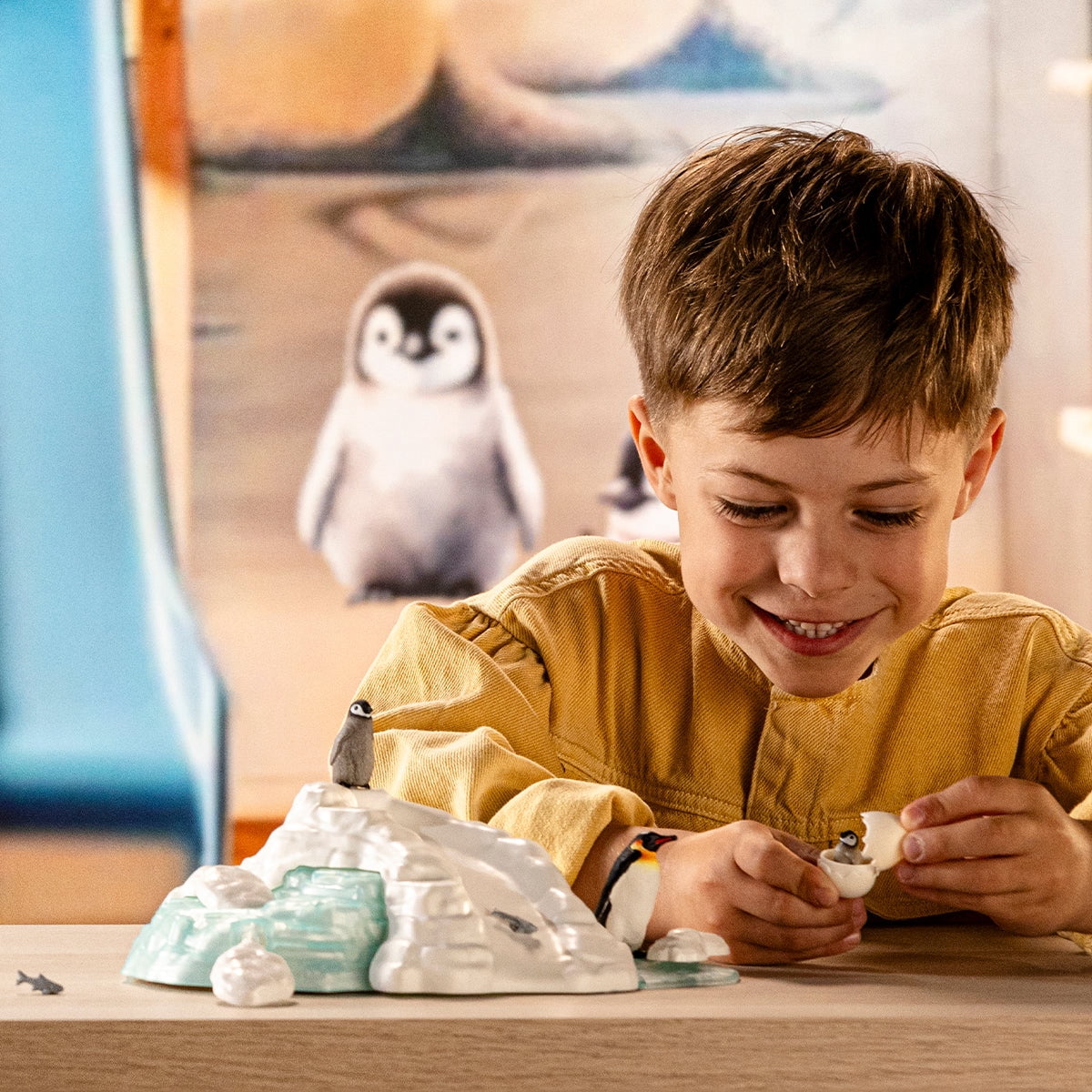 Schleich Wild Life - Penguin Family Fun - Animal Toys for Kids and Toddlers Ages 3+