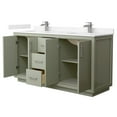 thumbnail image 3 of Wyndham Collection Wcf1111-66D-Vca-Mxx Icon 66" Free Standing Double Basin Vanity Set -, 3 of 7