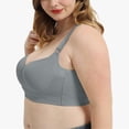 thumbnail image 4 of Gray Bras for Women Shapedly Bra Shapedly Back Smoothing Bra Hide Back Full Back Coverage Deep Cup Bra, 4 of 4