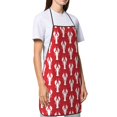 thumbnail image 4 of Easygdp Cartoon Lobster Apron Waterdrop Resistant with 2 Pockets,Oil Resistant Cooking Kitchen Chef Apron for Women Men, 4 of 7