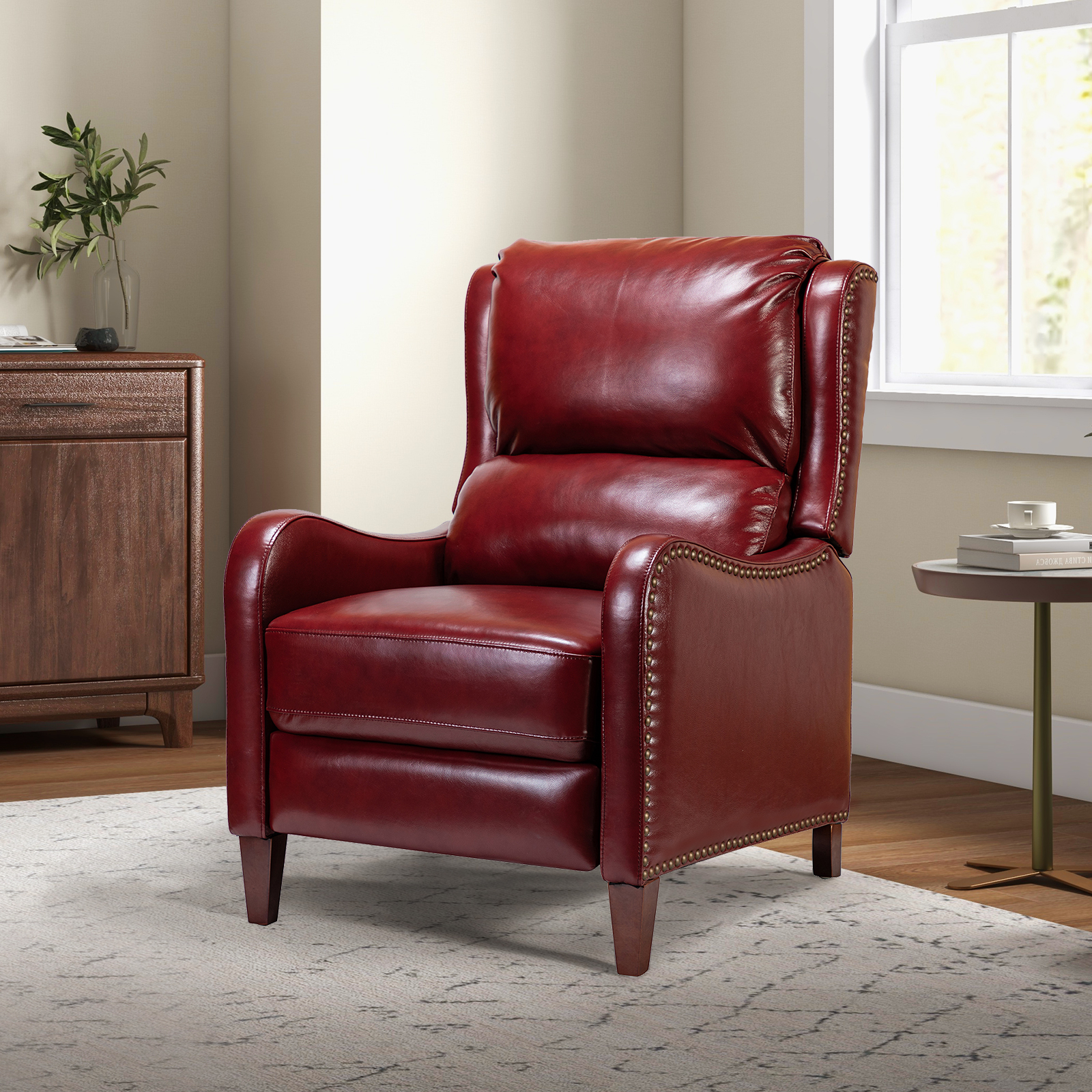 sam's club red leather recliner