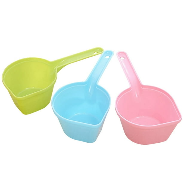 Dog food scoop with measurements top