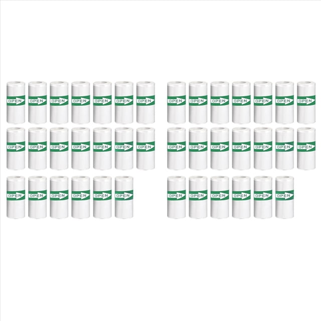 40PCS Mini Printer Paper, Thermal Sticker Paper,Self-Adhesive,Mini Thermal Printer Paper,Notes,Black on White,5.7x2.5cm