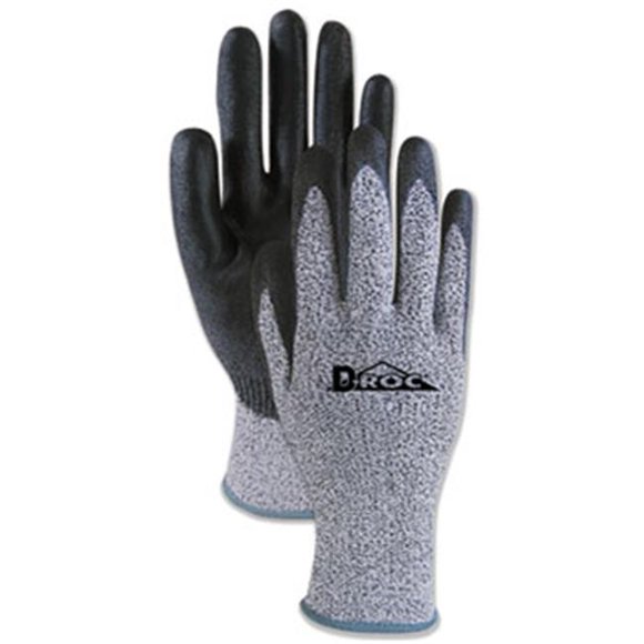 Boardwalk BWK000298 Palm Coated HPPE Gloves - Salt & Pepper Black, Medium - 1 Dozen