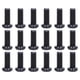 thumbnail image 5 of DI, 50 piezas DIN 7985 Tornillos y pernos de acero galvanizado negro elegantes y modernos, 5 of 12