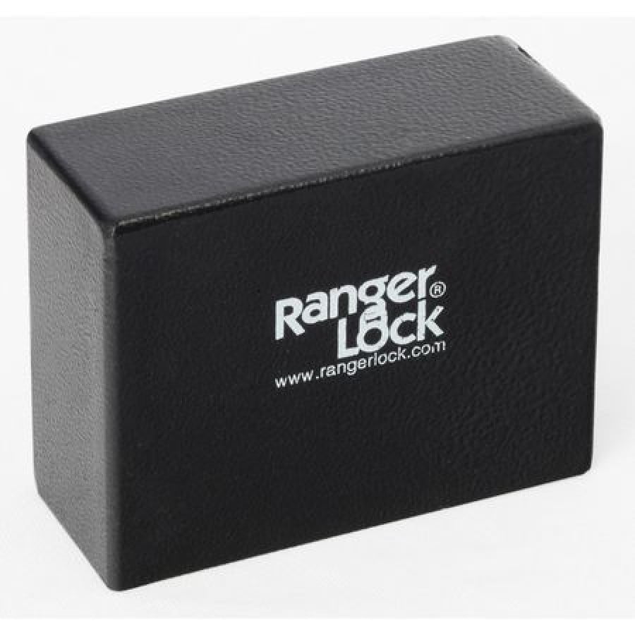 RANGER LOCK RGCJ00 Padlock Guard,Hardened Steel,Blk,3"L