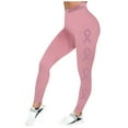 CELIEAN Legging For Women Cancer Prevention Month Printed High Waist