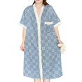 thumbnail image 2 of Camisón De Manga Corta,Camisón De Bata para Mujer Pijamas Cortos para Mujer Camisón De Bata para Mujer Tecnología Avanzada, 2 of 8