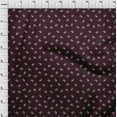 thumbnail image 3 of oneOone Polyester Lycra Plum Fabric Leaves & Flower Floral Sewing Material Print Fabric By The Yard 56 Inch Wide, 3 of 4