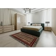 thumbnail image 4 of Ahgly Company Indoor Rectangle Abstract Dark Almond Brown Abstract Area Rugs, 6' x 9', 4 of 6